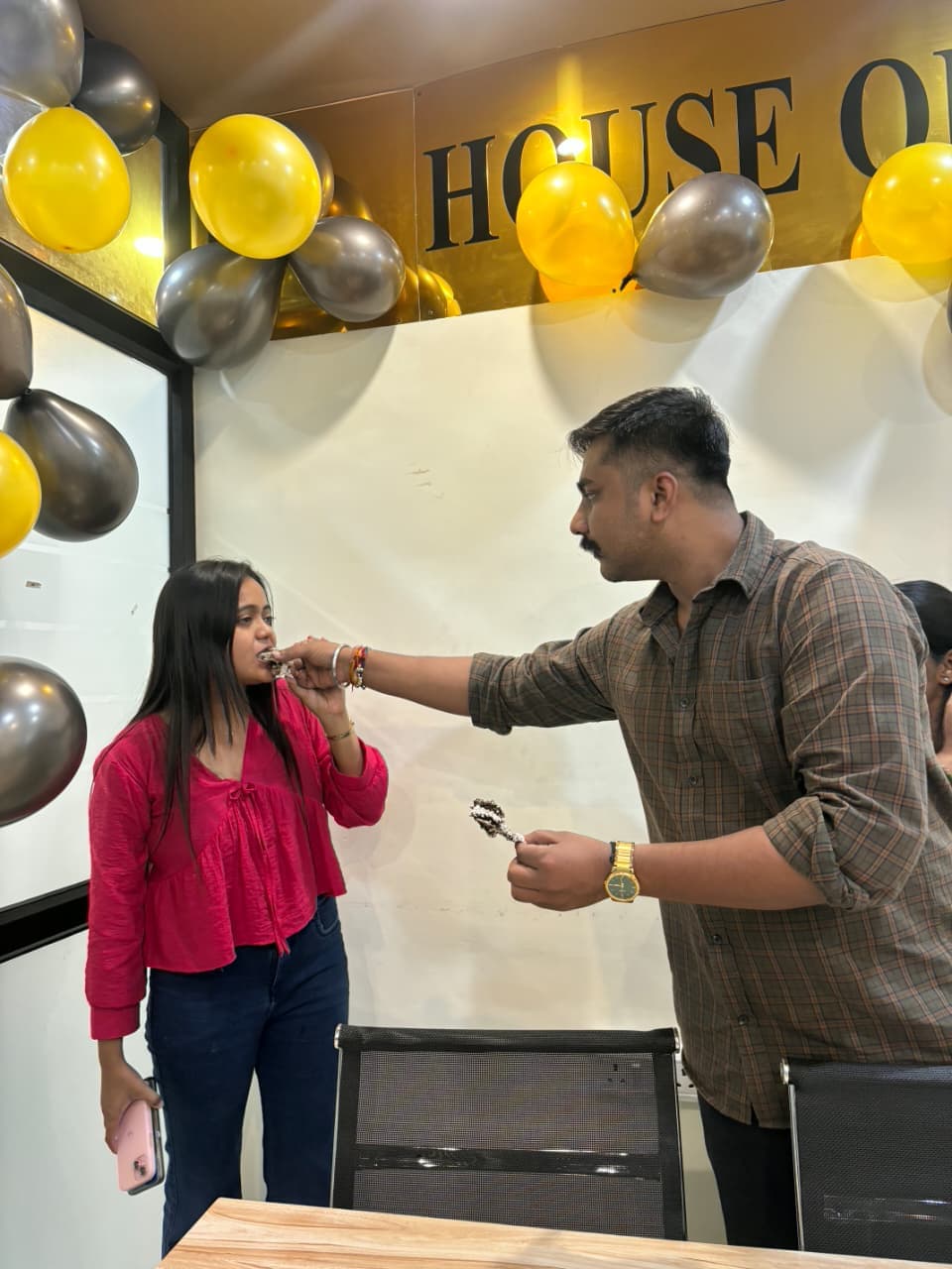 TradeAura Teacher's Day celebration with the full batch and faculty